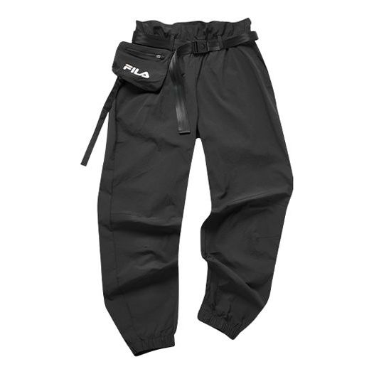 (WMNS) FILA FUSION Belt Casual Jogger Pants Black T11W023802F-BK