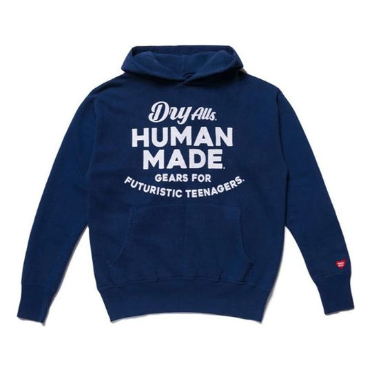 HUMAN MADE Hooded Sweatshirt Unisex Blue HM19CS005