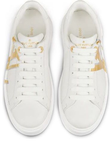 WMNS) LOUIS VUITTON LV Time Out Sports Shoes White/Gold 1A4VV7