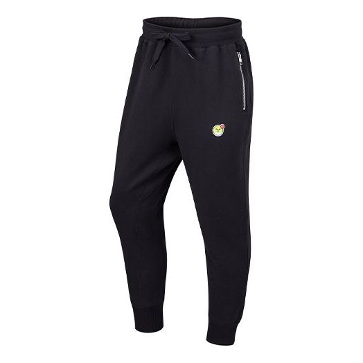 Nike Sportswear Airmoji Fleece Bundle Feet Casual Sports Pants Black CZ2353-010