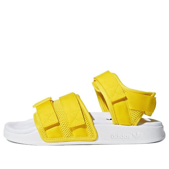 (WMNS) adidas originals Adilette 2.0 Sandal Yellow/White CQ2673