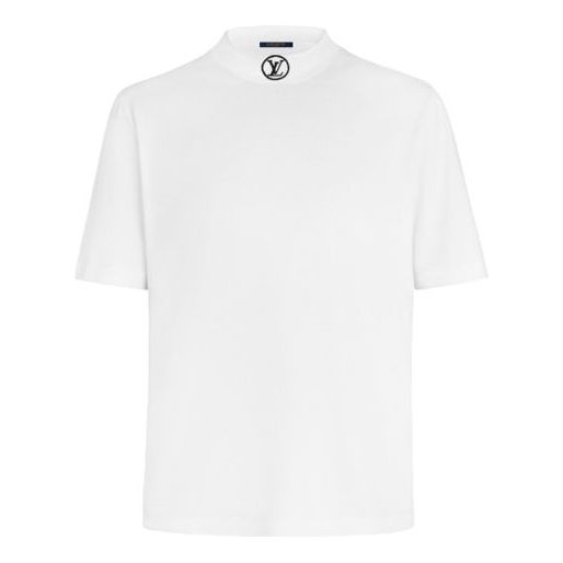 Louis Vuitton White Logo Patch Globe Print Cotton Crew Neck Half Sleeve T-Shirt  XS Louis Vuitton