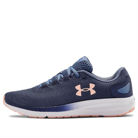 (WMNS) Under Armour Charged Pursuit 2 Sneakers Blue/Pink 3022604-401