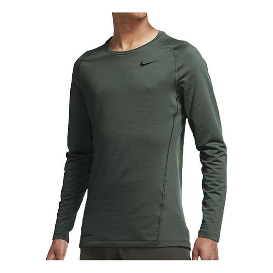 Nike Pro Warm Long Sleeves Tee 'Dark Green' CV3047-337