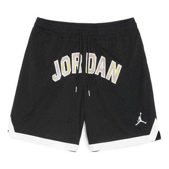 Men's Air Jordan Sport DNA Printing Logo Lacing Mesh Breathable Shorts ...
