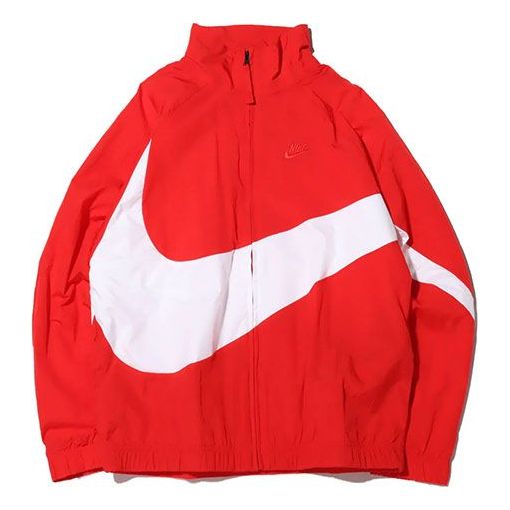 Nike Big Swoosh Sportswear Woven Jacket Men's Red AR3133-658