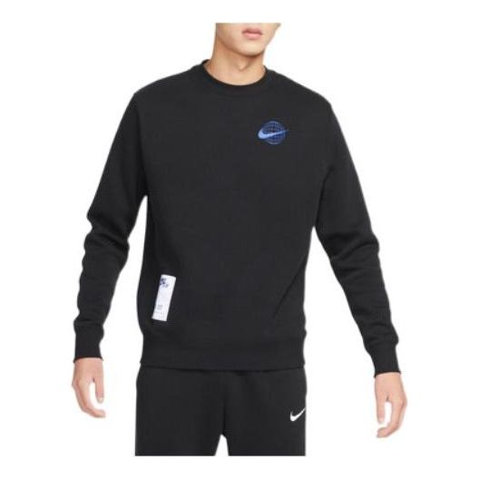 Nike graphic printed sweatshirt 'Black' FB7649-010 - KICKS CREW