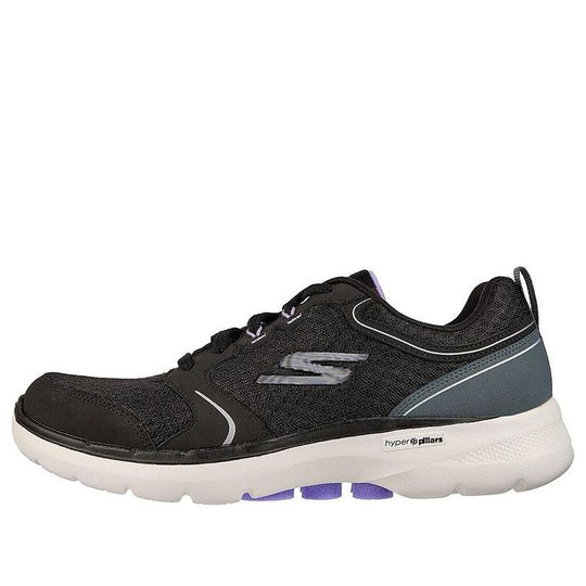 Skechers WMNS Go Walk 6 Low-Top Running Shoes Black/Purple 124518-BKLV Marathon Running Shoes/Sneakers - KICKSCREW