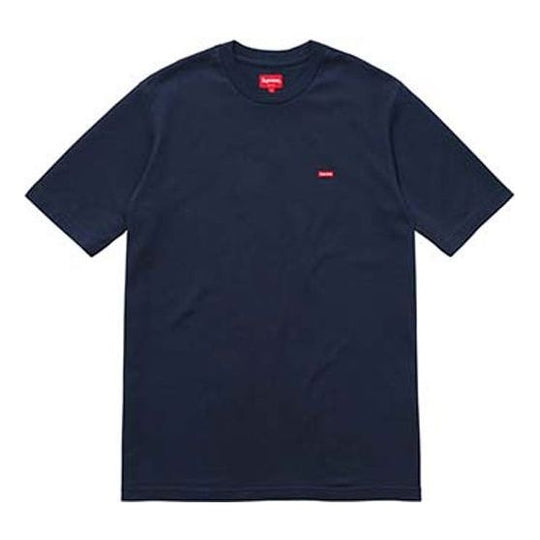 Supreme SS18 Small Box Tee Navy Short Sleeve T-shirt Unisex Navy Blue SUP-SS18-0081 T-shirts - KICKSCREW