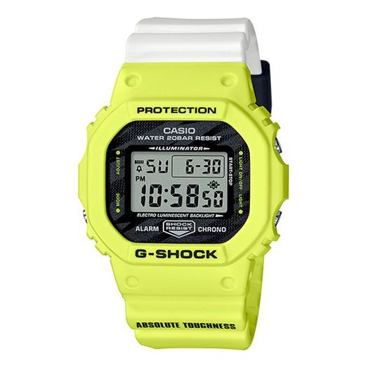 CASIO G-SHOCK Waterproof Sports Shockproof Quartz Analog Mens Digital DW-5600TGA-9PR Watch - KICKSCREW