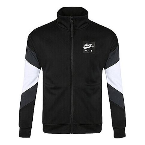 Nike AS M Nike Sportswear NSW AIR JKT Windproof Stand Collar Colorblock Athleisure Casual Sports Jacket Black AJ5322-010 Jacket  -  KICKSCREW