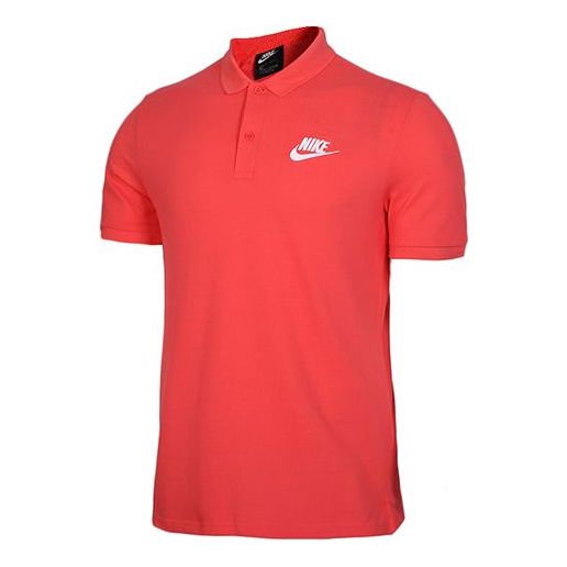 Nike Athleisure Casual Sports Breathable Polo Shirt Red 909747-850