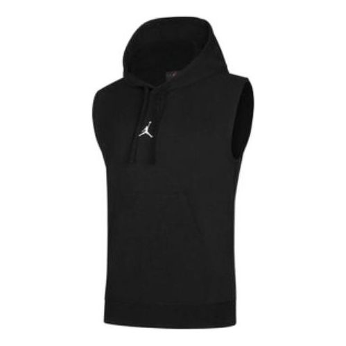 Air Jordan Dri-FIT Sport Sleeveless Breathable Solid Color Pullover hooded Vest Black DM2822-010