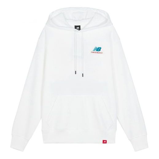 New Balance Embroidered Logo Sports Pullover White AMT11550-WT