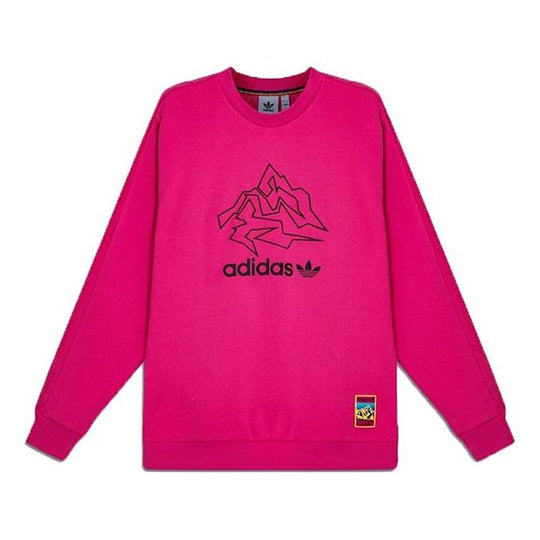 adidas originals Adv Crew Athleisure Casual Sports Round Neck Pullover Pink GV0924