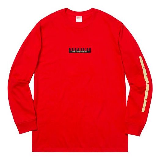 Supreme FW18 1994 L/S Tee Red Llogo Long Sleeves T-shirt Unisex SUP-FW18-060 T-shirts - KICKSCREW