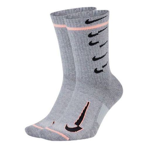Nike Unisex Multiplier Crew Socks 1 Packs Grey Gray CK5672-050