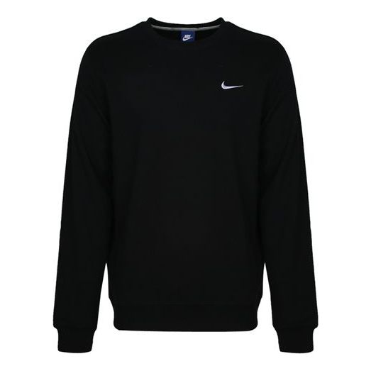 Nike Club Ft Round Neck Pullover french terry Black AA3178-010 - KICKS CREW