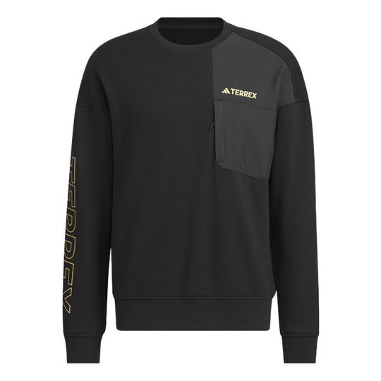 Adidas x Terrex Sweatshirt 'Black Solar Yellow' IP9947