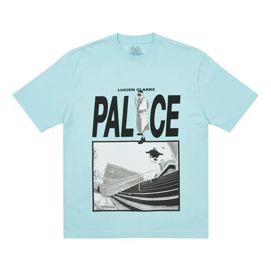 PALACE Some Kinda Skate T-Shirt Pattern Short Sleeve Unisex Blue P20TS205