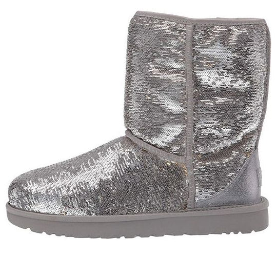 (WMNS) UGG Snow Boots 'Grey Silver' 9248759-GRAY