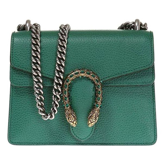 Gucci Dionysus wallet on chain in green