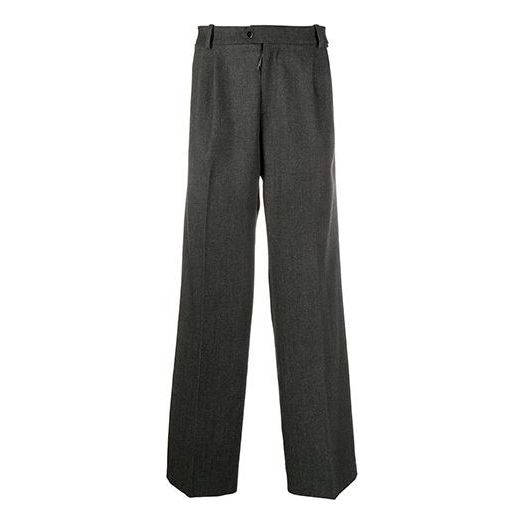 Men's OFF-WHITE Solid Color Casual Long Pants/Trousers Loose Fit Gray OMCA144F20FAB0020700