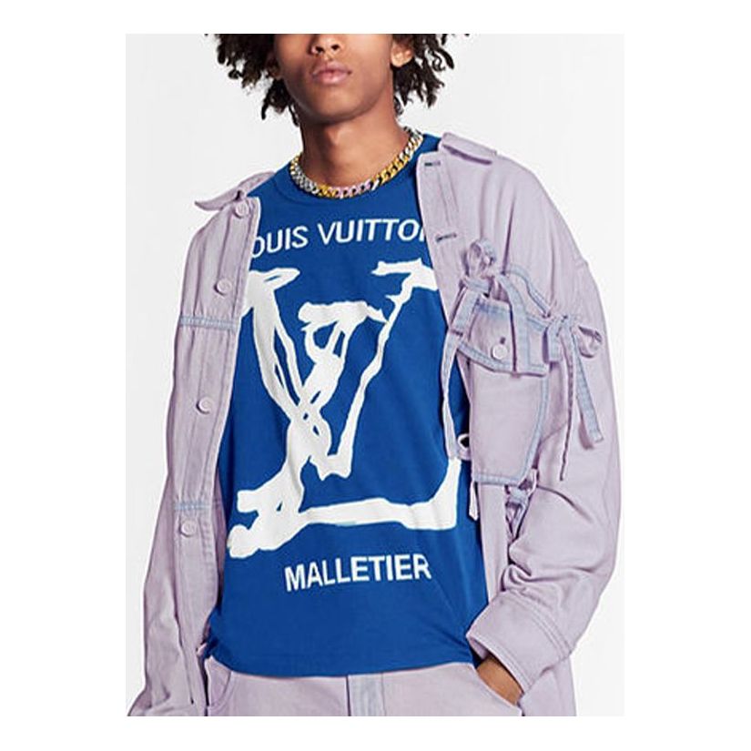 Louis Vuitton Blue Graffiti White Sweatshirt, Sweater, Size S, L and 2XL