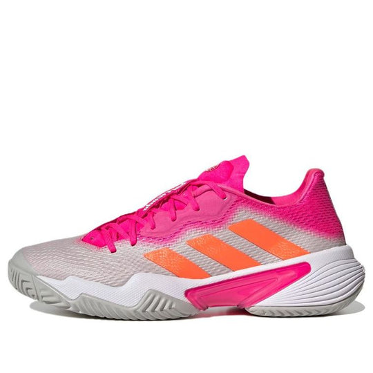 (WMNS) adidas Barricade Tennis Shoes 'Grey Shock Pink' HR2036