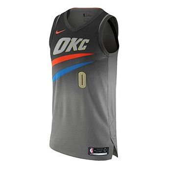 Nike Russell Westbrook City Edition Authentic Jersey AU Gray AH6063-039