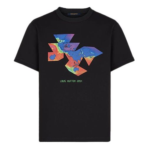 Louis Vuitton Black, Pattern Print 2019 Tie-Dye T-Shirt M