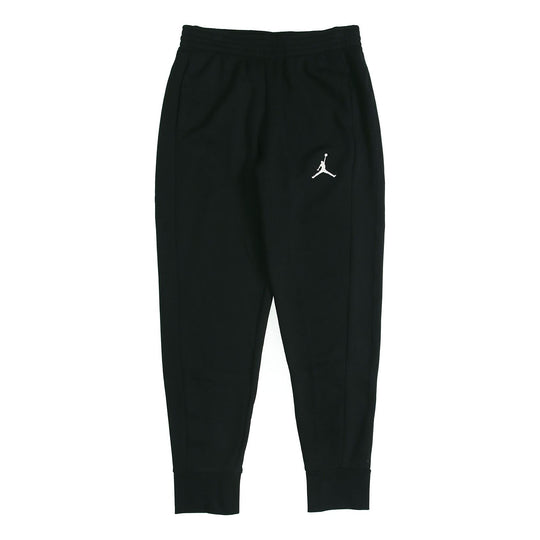 Air Jordan Flight Fleece Knit Fleece Lined Casual Sports Long Pants Bl