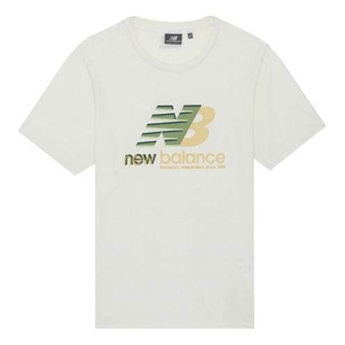 New Balance Men's New Balance Round Neck Minimalistic Casual Short Sleeve White NEA33011-IV