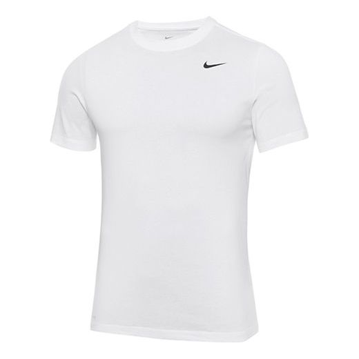 Nike Dri-FIT Training Sports Quick Dry Round Neck Short Sleeve White AR6029-100