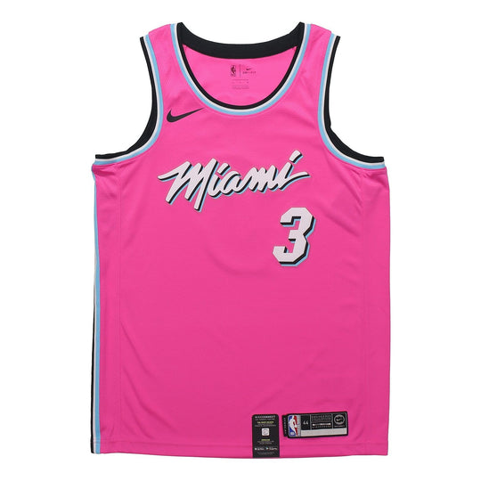 Nike NBA Dwyane Wade Miami Heat City Edition Swingman Jersey Pink BQ56 -  KICKS CREW