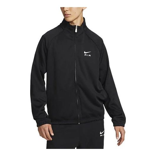 Men's Nike Contrasting Colors Large Logo Zipper Stand Collar Casual Sp ...