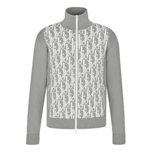 DIOR SS21 Oblique 3D Effect Embedded Technology Knitted Jacket For