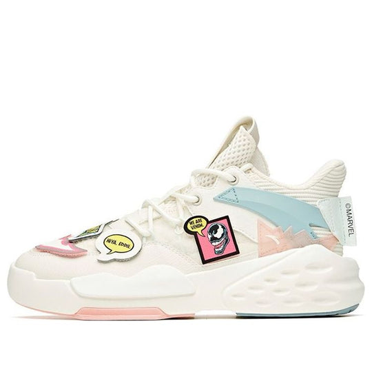 (WMNS) ANTA x Marvel Casual Sportswear Sneakers 'White Blue Pink' 922118088-1