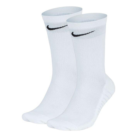 Nike Solid Color Logo Sports Socks Unisex One Pair White SX6831-100