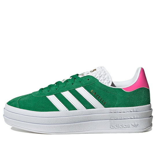(WMNS) adidas originals Gazelle Bold 'Green Lucid Pink' IG3136
