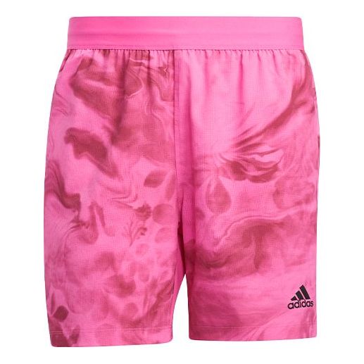 adidas Unite Flo Short Flowers Printing Loose Sports Shorts Pink GL045 ...