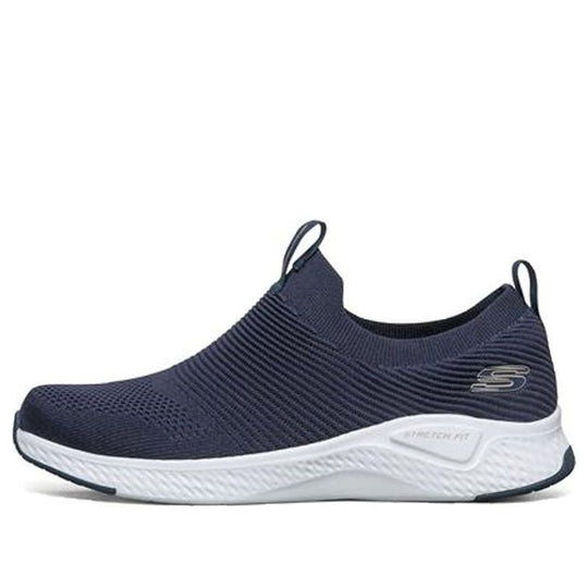 Skechers Solar Fuse Slip-on Shoes Dark-Blue 'Navy Blue White' 52759-NVW