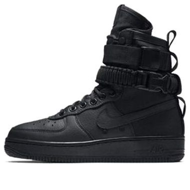 (WMNS) Nike SF Air Force 1 High 'Triple Black' 857872-002 - KICKS CREW