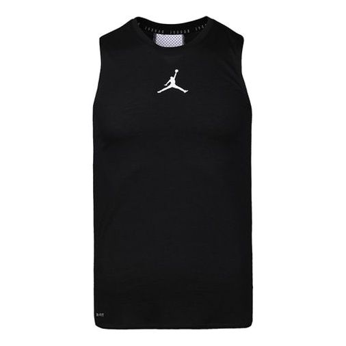 Air Jordan Air Logo Printing Breathable Basketball Vest Black CZ7851-010