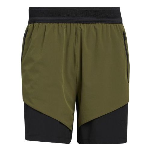 adidas Stu Tech Short Training Sports Colorblock Shorts Green GP6163