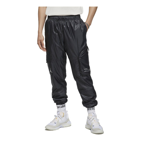 Men's Air Jordan Solid Color Logo Printing Casual Pants/Trousers Black DM1866-010