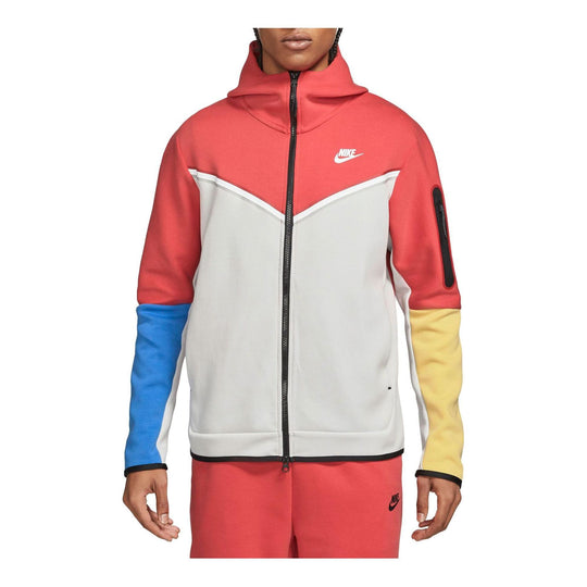 Nike Sportswear Tech Fleece Full-Zip Hoodie 'Lobster Red White' CU4489-605