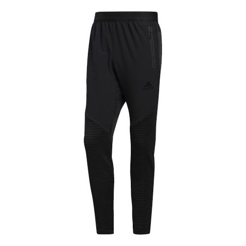 adidas Casual Sports Training Elastic Waistband Long Pants Black GJ0345