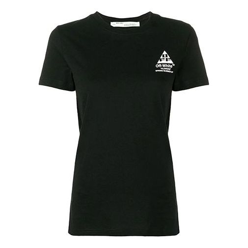OFF-WHITE Printing Arrow Normal Womens WMNS Black OWAA049R19B070541001 T-shirts - KICKSCREW