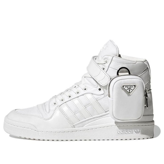 PRADA x adidas originals Unisex Forum High Re-Nylon Sneakers White 2TG193_3LJX_F01CD